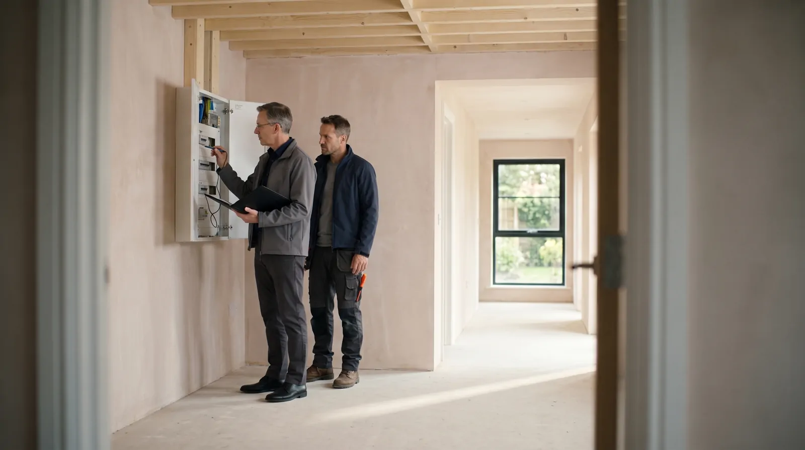 L'organisme agréé contrôle un tableau électrique terminé